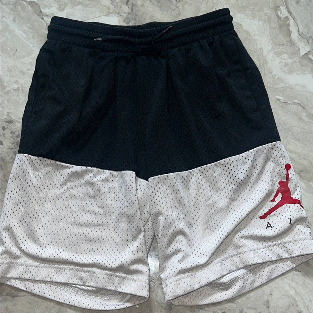 Jordan Black and White boys Shorts